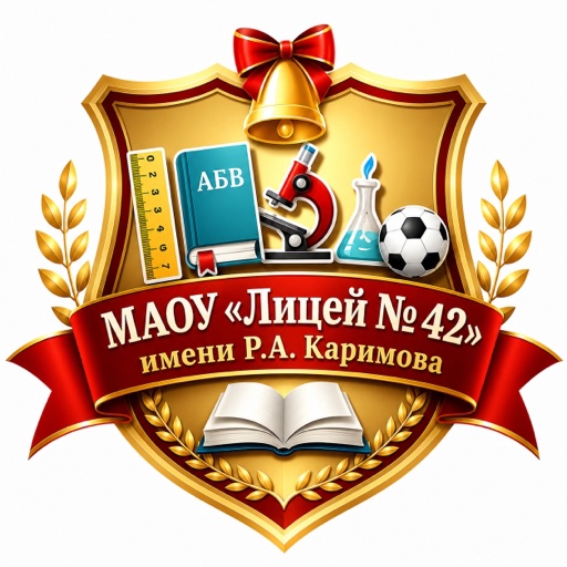 Герб МАОУ «Лицей № 42 имени Р.А. Каримова»